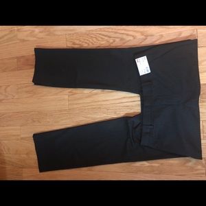 Gray pinstripe dress pants